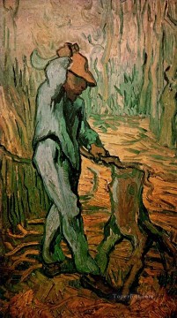 El leñador según Millet Vincent van Gogh Pinturas al óleo